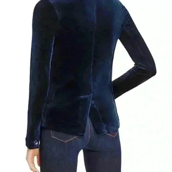 Majestic Filatures Velvet Single Button Blazer - Picture 2 of 8